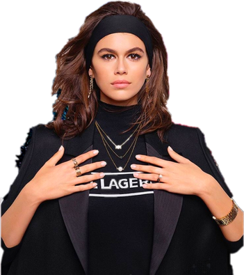 Kaia Gerber Png Clipart (black)