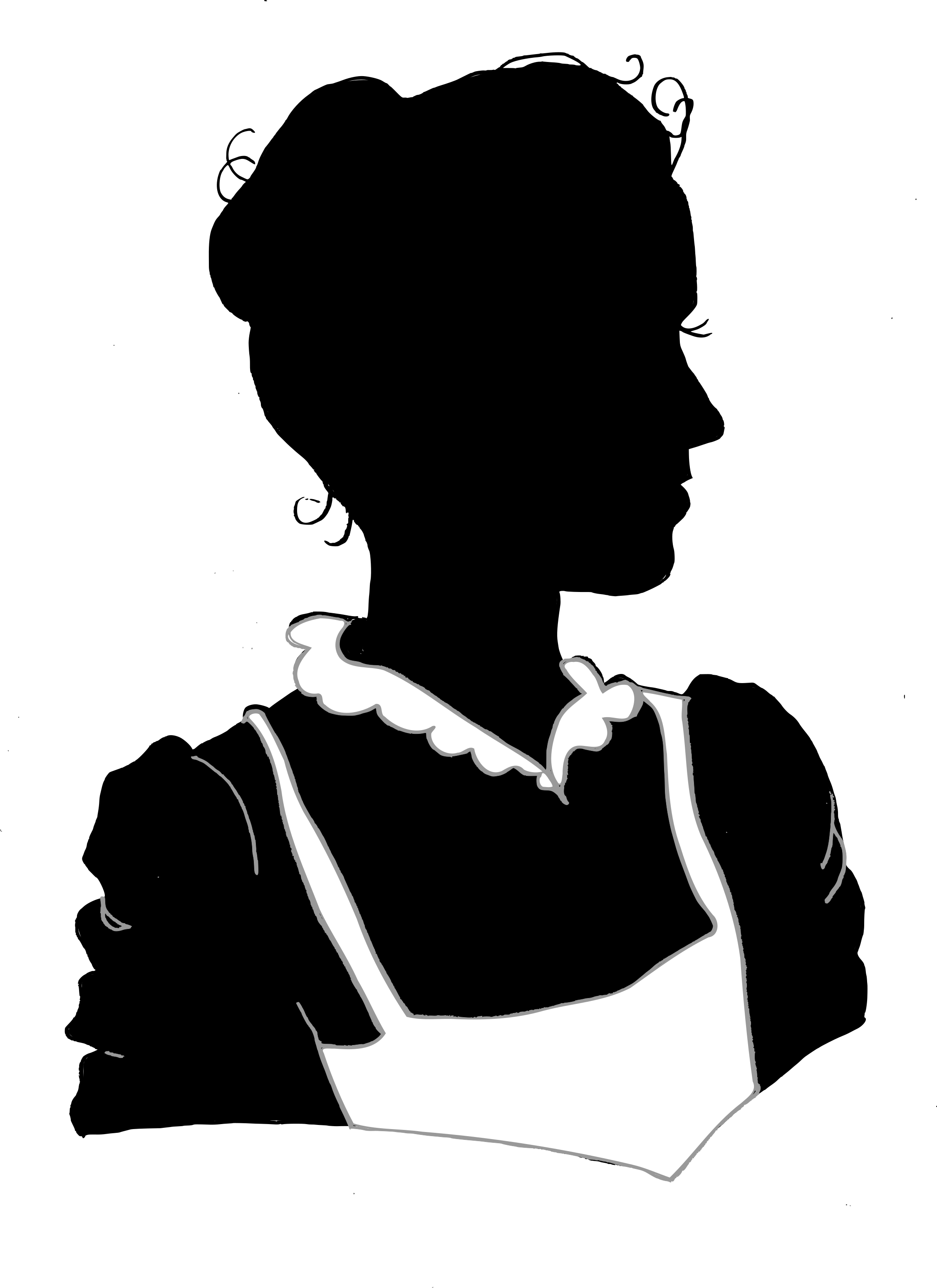 Maid Transparent Png (white, black)