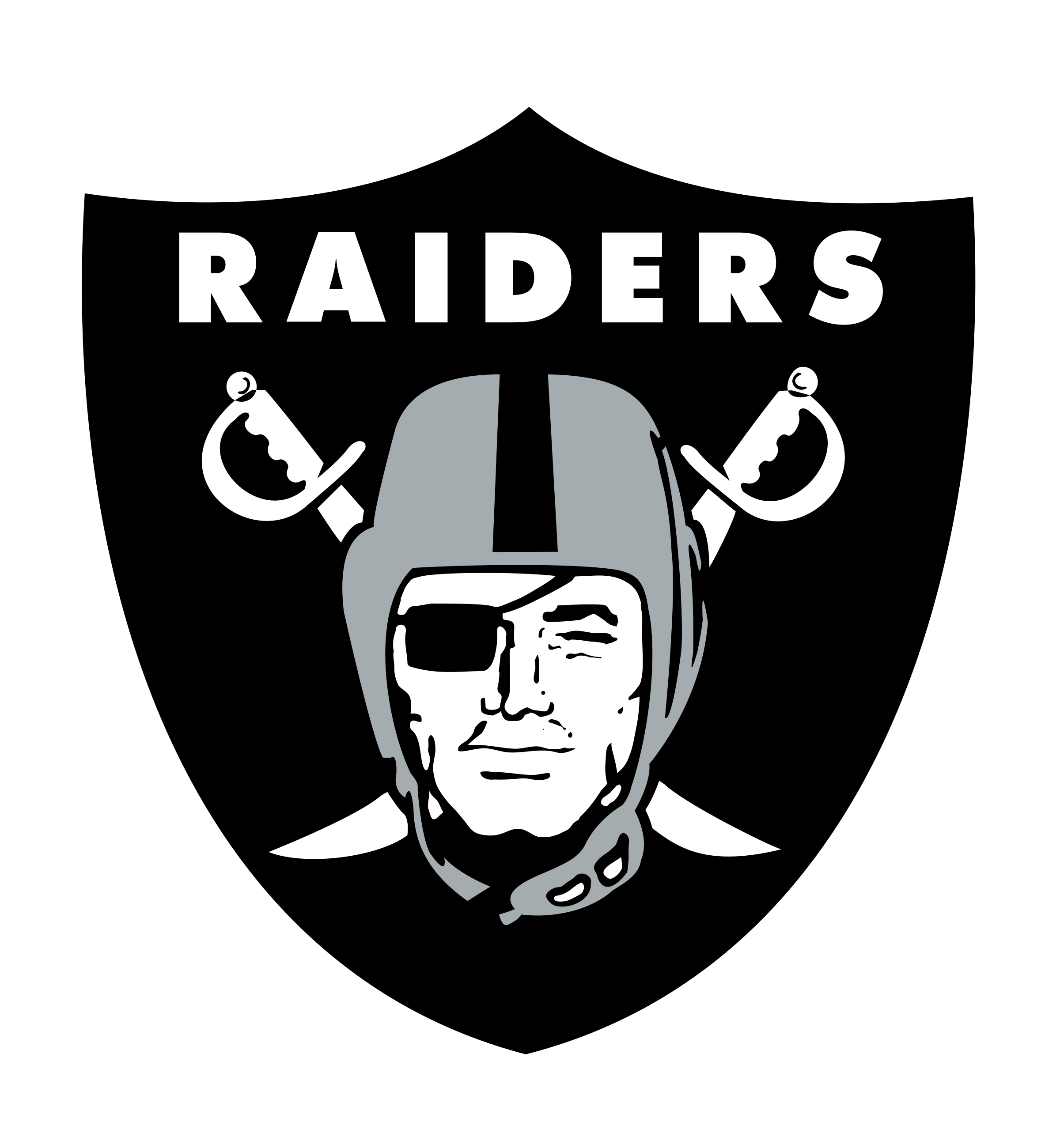 Raider Logo Png Free Download (silver, gray, black, white)