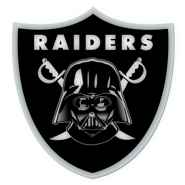 Raider Logo Png Isolated Hd (silver, black)