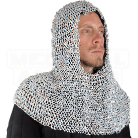 Mail Coif Armor Png File (gray, black)