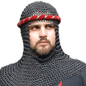 Mail Coif Armor Png Image (indigo, gray, black)