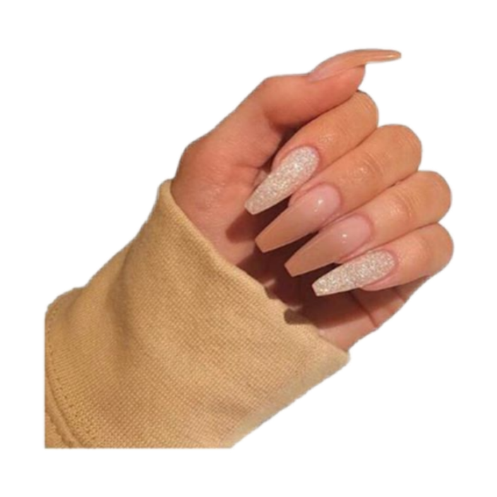 Nail Png Transparent Image (black, salmon)