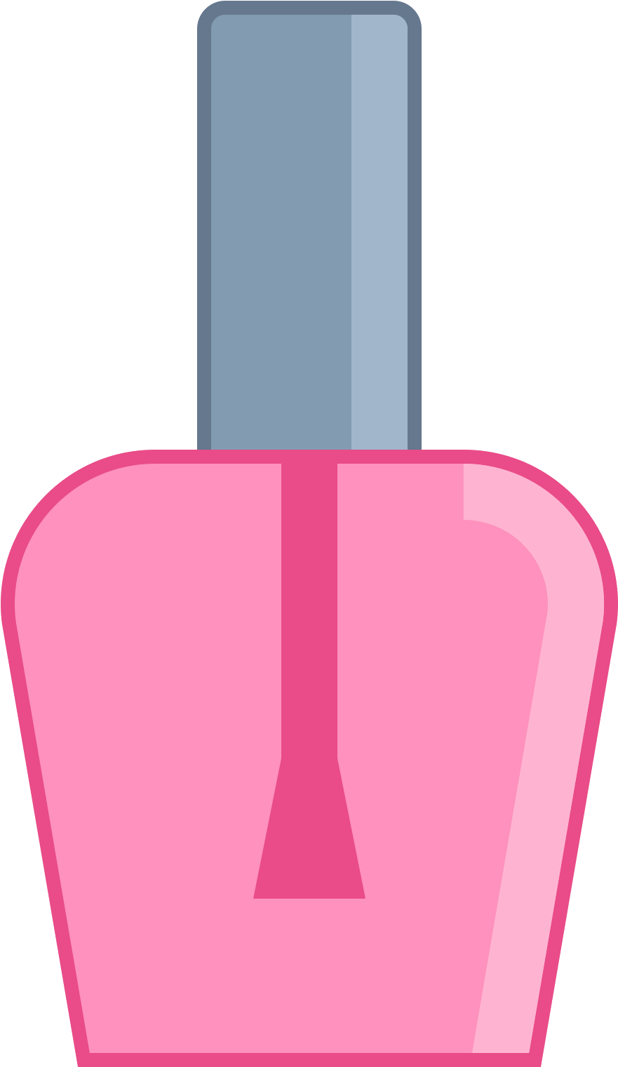 Nail Polish Png (gray, plum, black, salmon, pink)