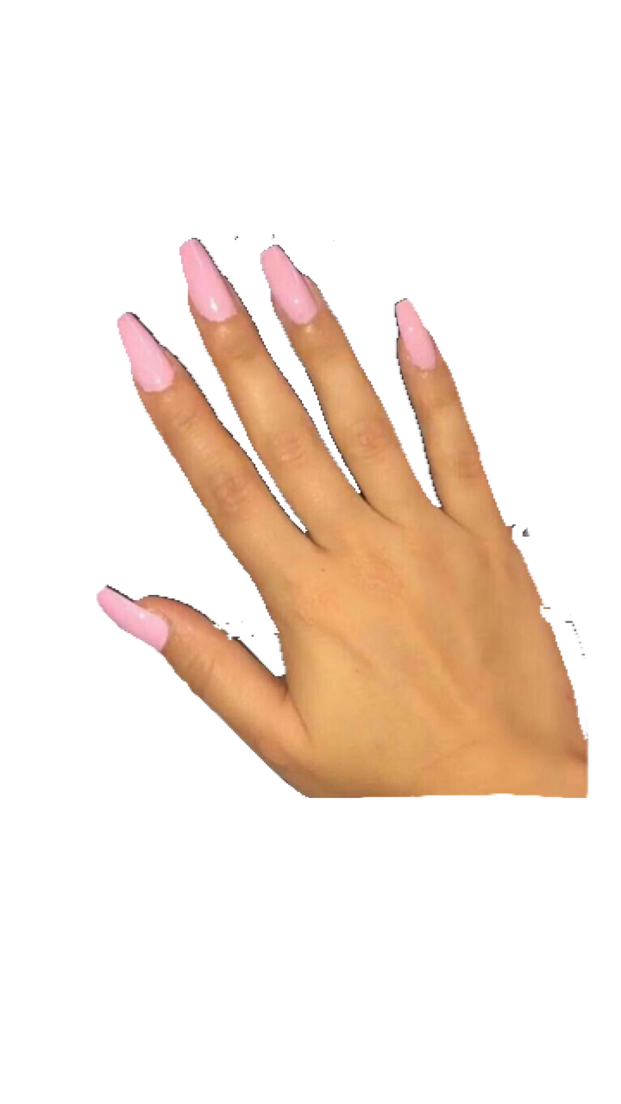 Nail Transparent Png (black, salmon)