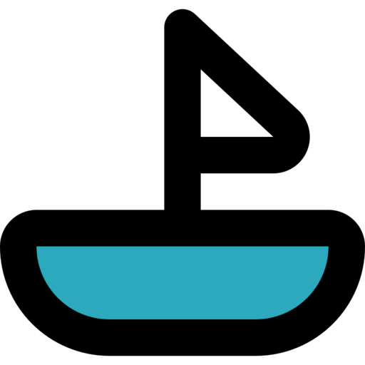 Sailboat 2 Free Transparent Png Icon Download (black, teal)