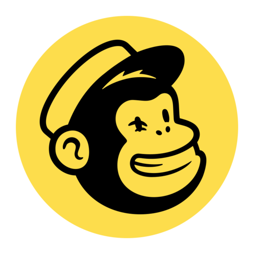 Mailchimp Free Png Icon (black, gold)