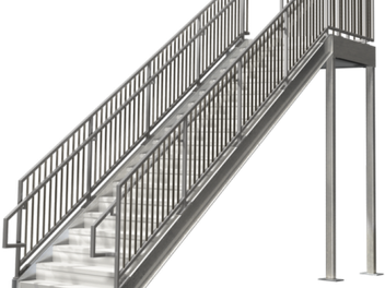 Railing Balcony Png Transparent Image (gray, black)