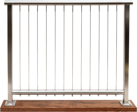 Railing Fence Png Transparent Image (gray, black)