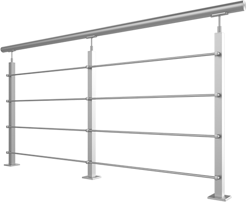 Railing Fence Transparent Png (gray, silver)