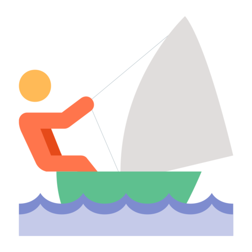 Sailing Free Png Icon (beige, salmon, black, silver, gray)