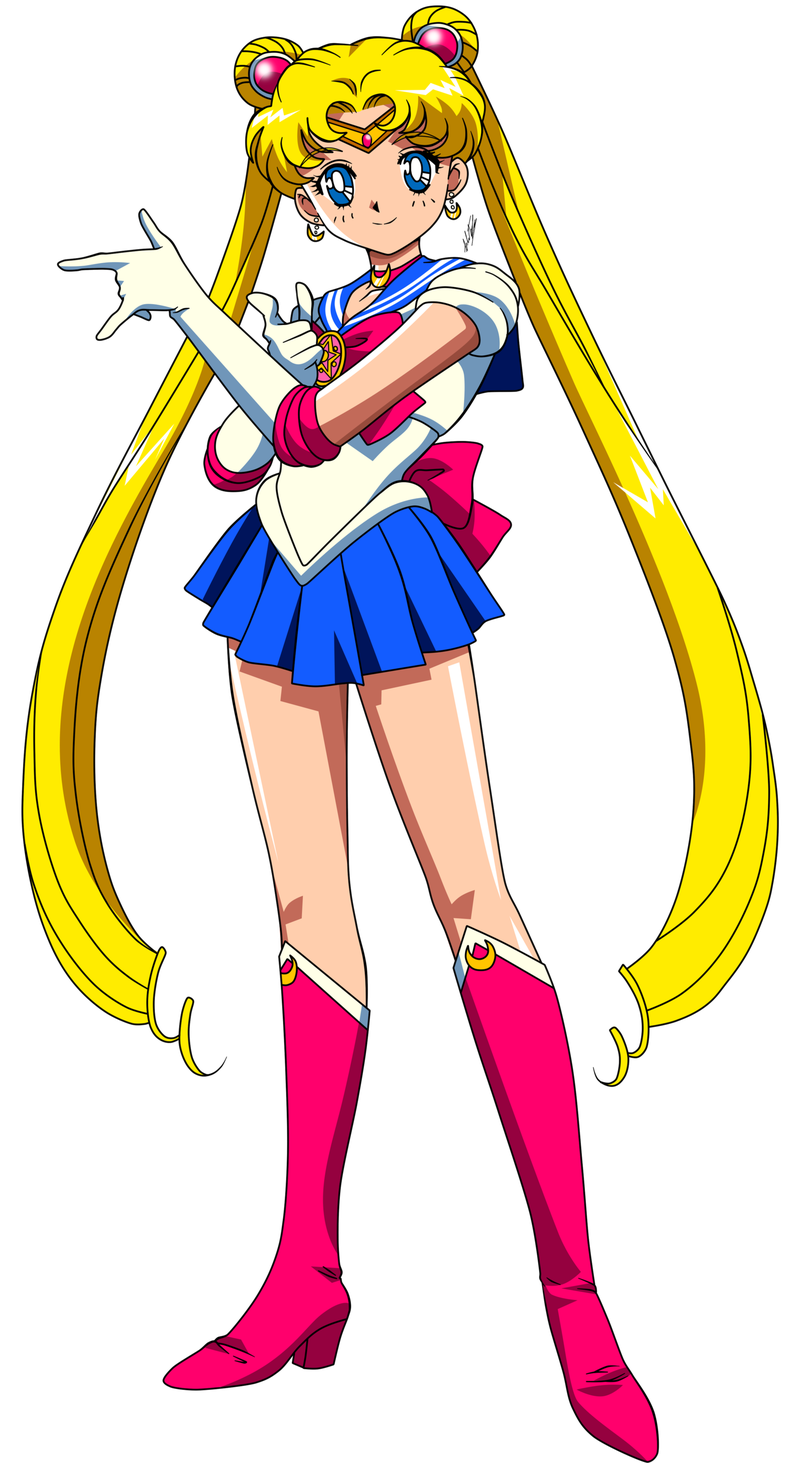 Sailor Moon Png Transparent Picture (black, pink, yellow, red)