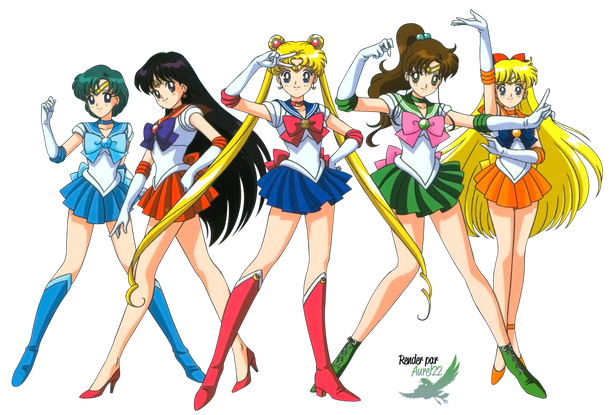 Sailor Moon Transparent Png (black, beige)