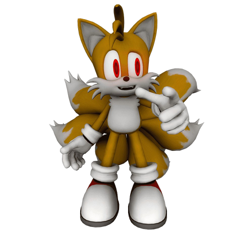 Tails Background Png (black, gray, silver)