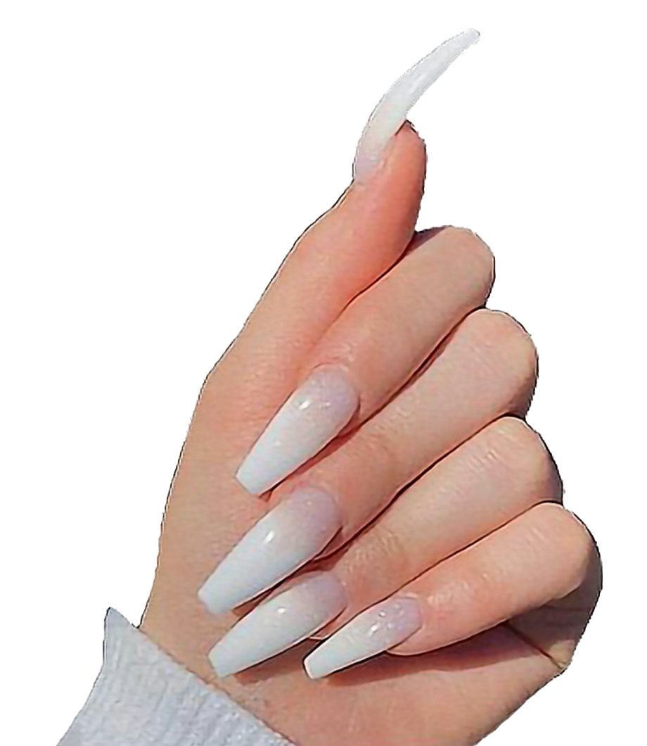 Nails Png Hd Image (salmon, lavender, white, silver)