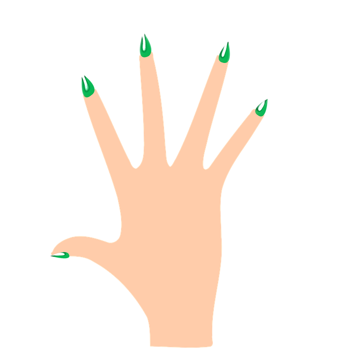 Nails Png (black, pink)