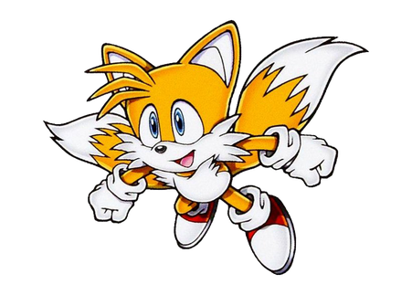 Tails Png File (black, orange, white)