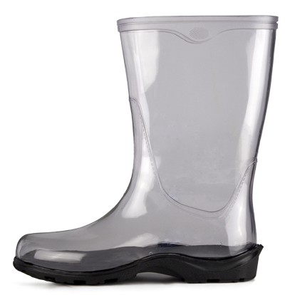 Rain Boot Transparent Background (silver, white)