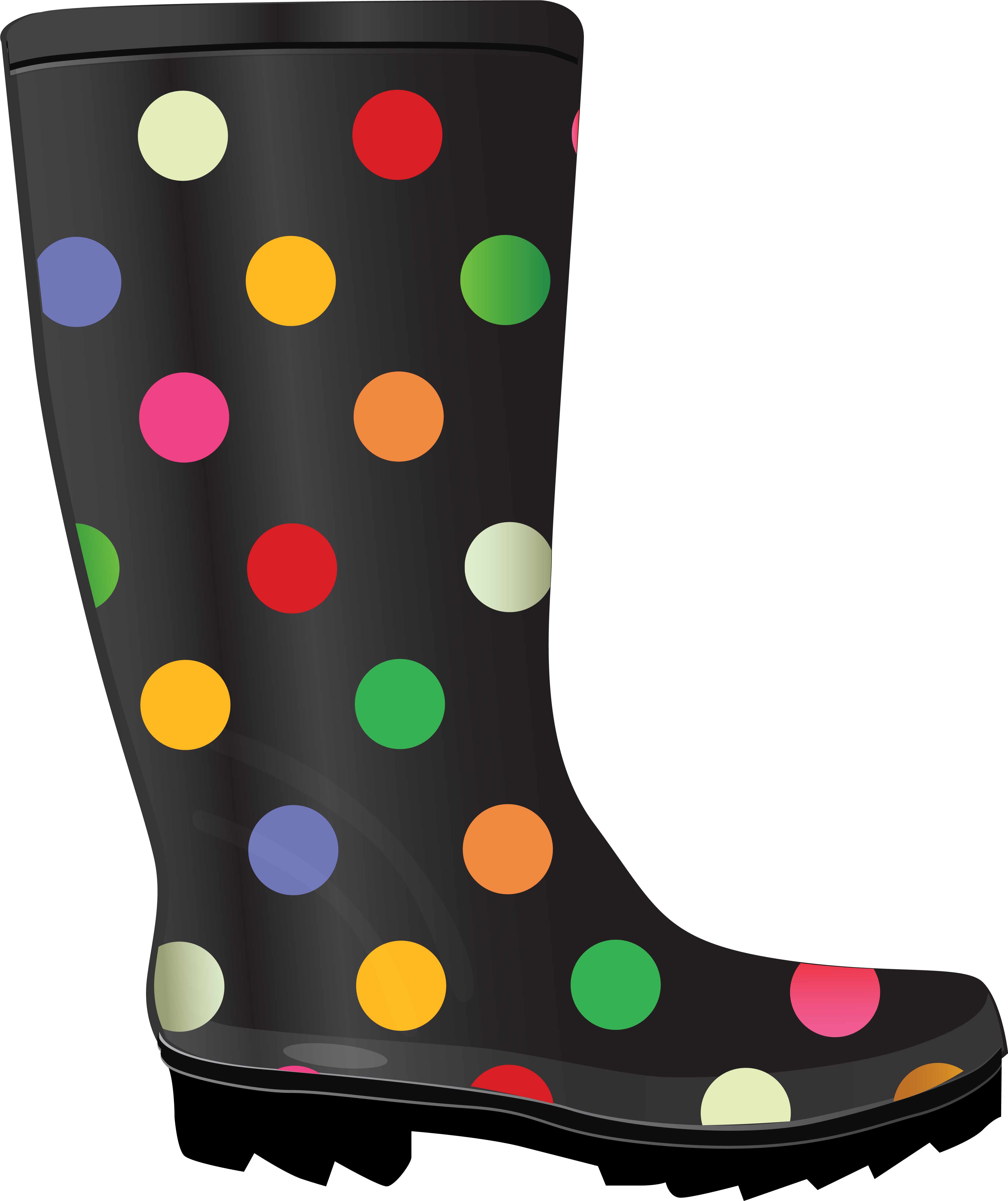 Rain Boots Png Clipart (indigo, black)