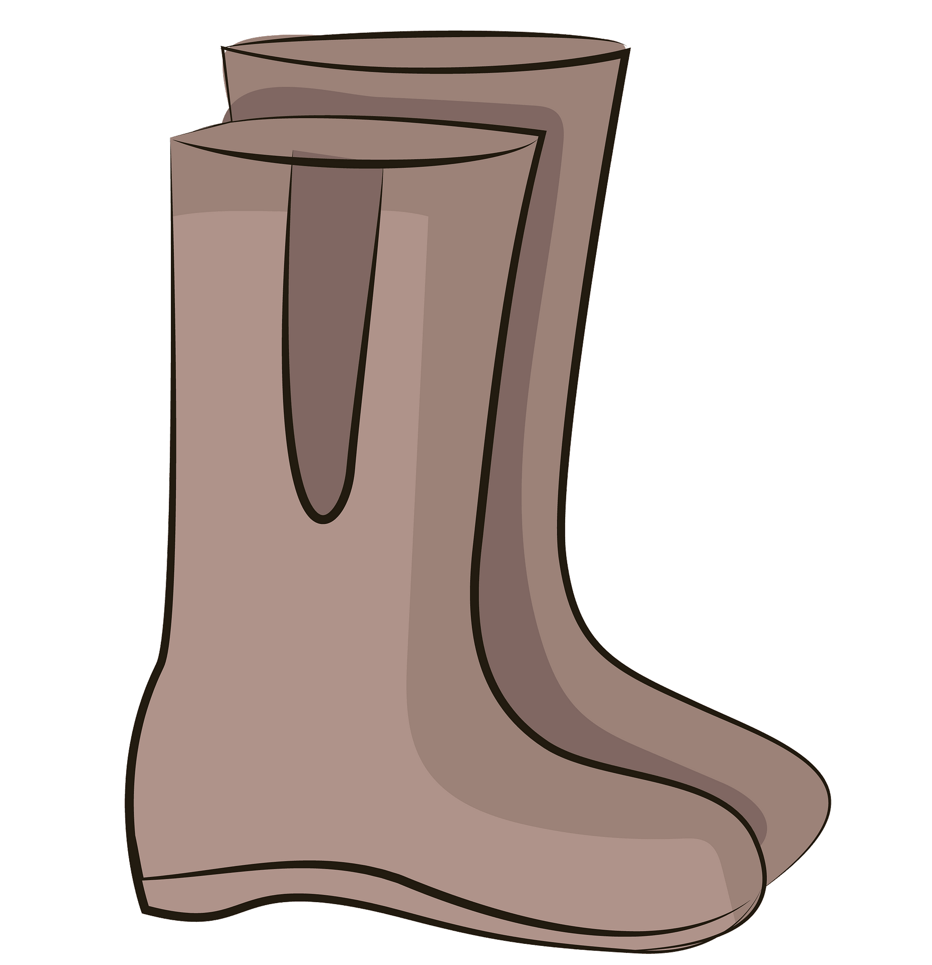 Rain Boots Png File (gray)