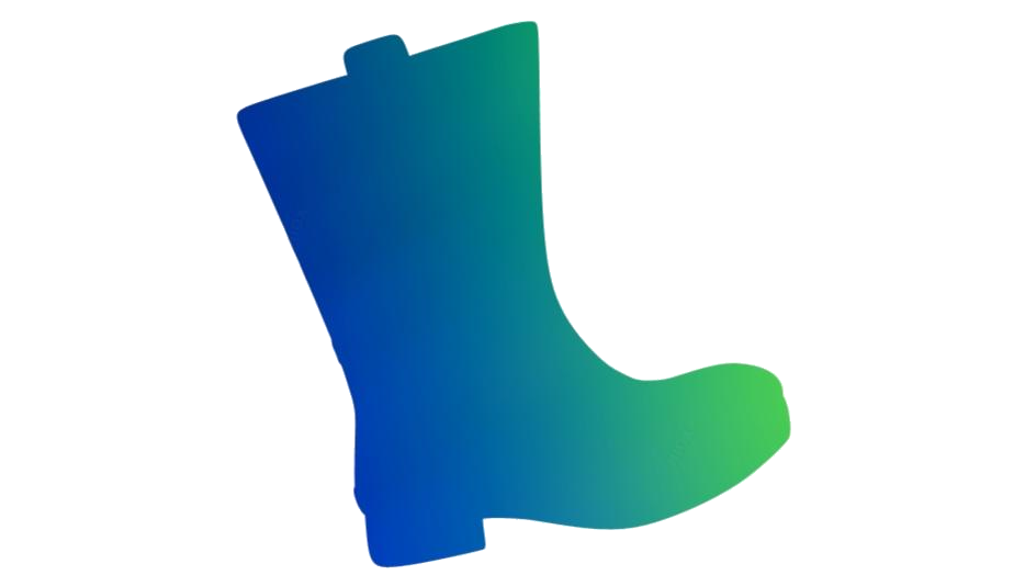 Rain Boots Vector Png File (teal, navy, white)