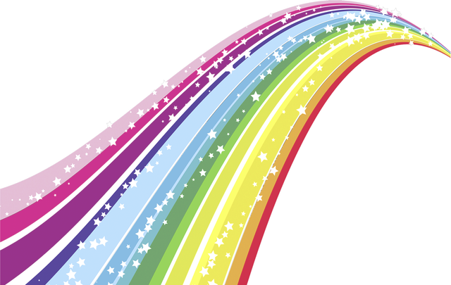 Rainbow Clip Art Png (lavender, purple, black, white)