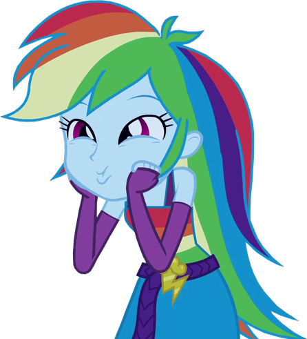 Rainbow Dash Equestria Girls Png Pic (lavender, teal, silver, gray, black)