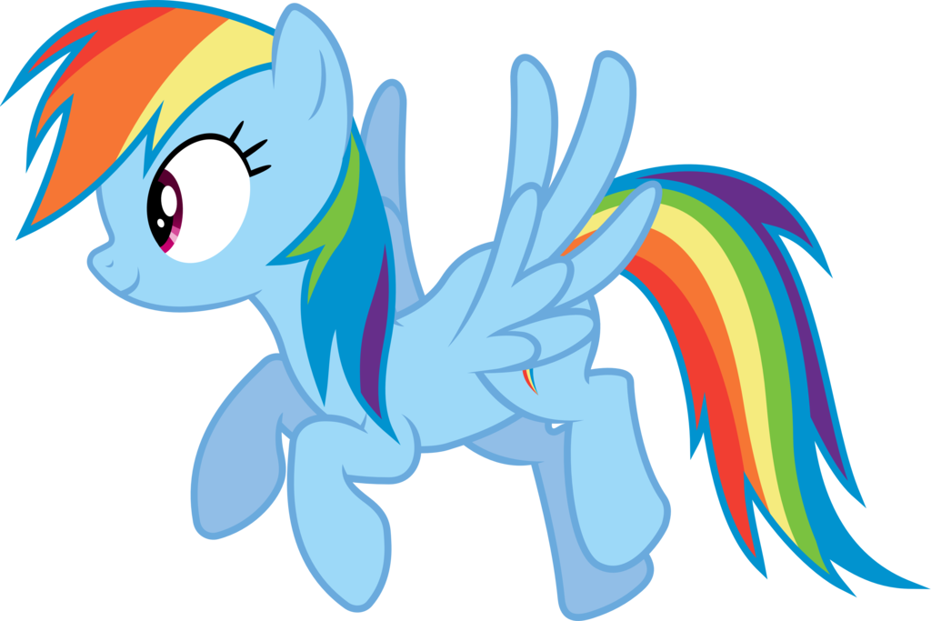 Rainbow Dash Flying Png Image (white, black, silver, chocolate, mint)