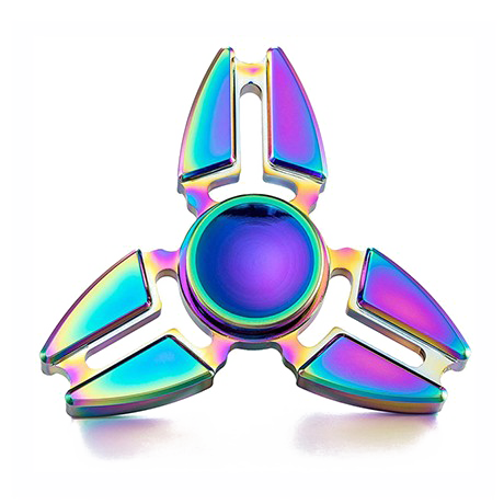 Rainbow Fidget Spinner Transparent Images Png (white)