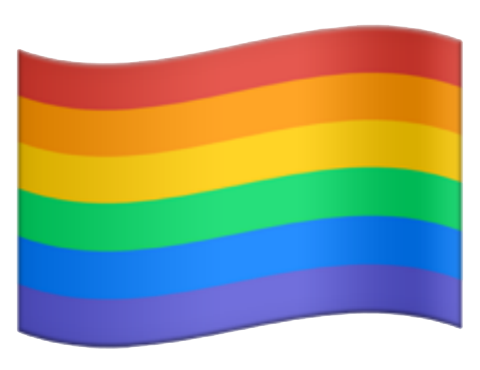 Rainbow Flag Png Clipart (teal, gold, orange, white, greenish blue)