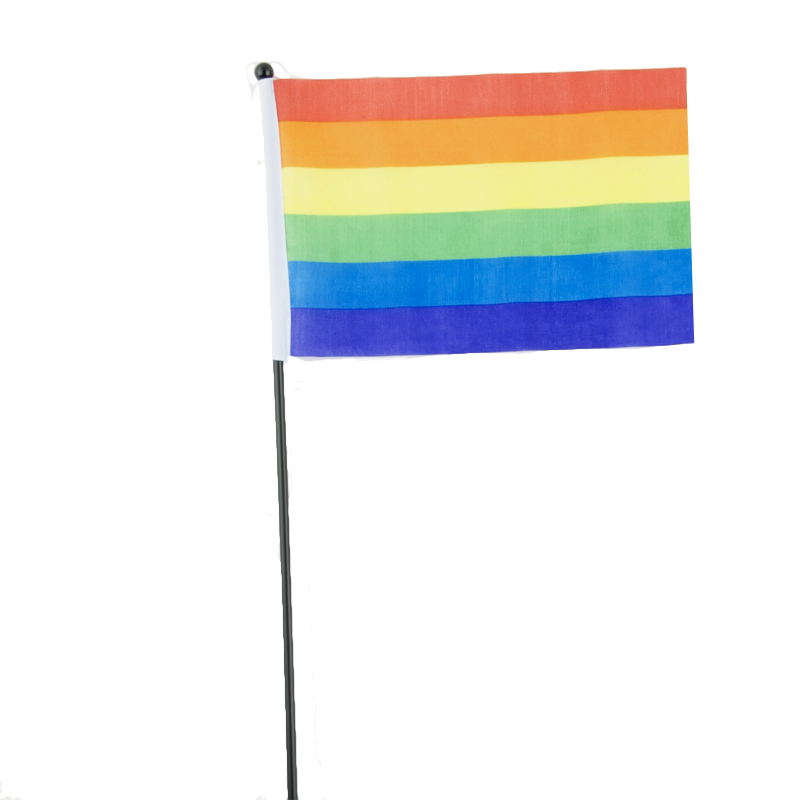 Rainbow Flag Png Image (beige, black, salmon)