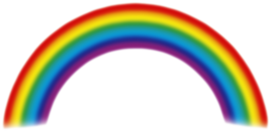 Rainbow For Kids Png (red, purple, black, gold, teal)