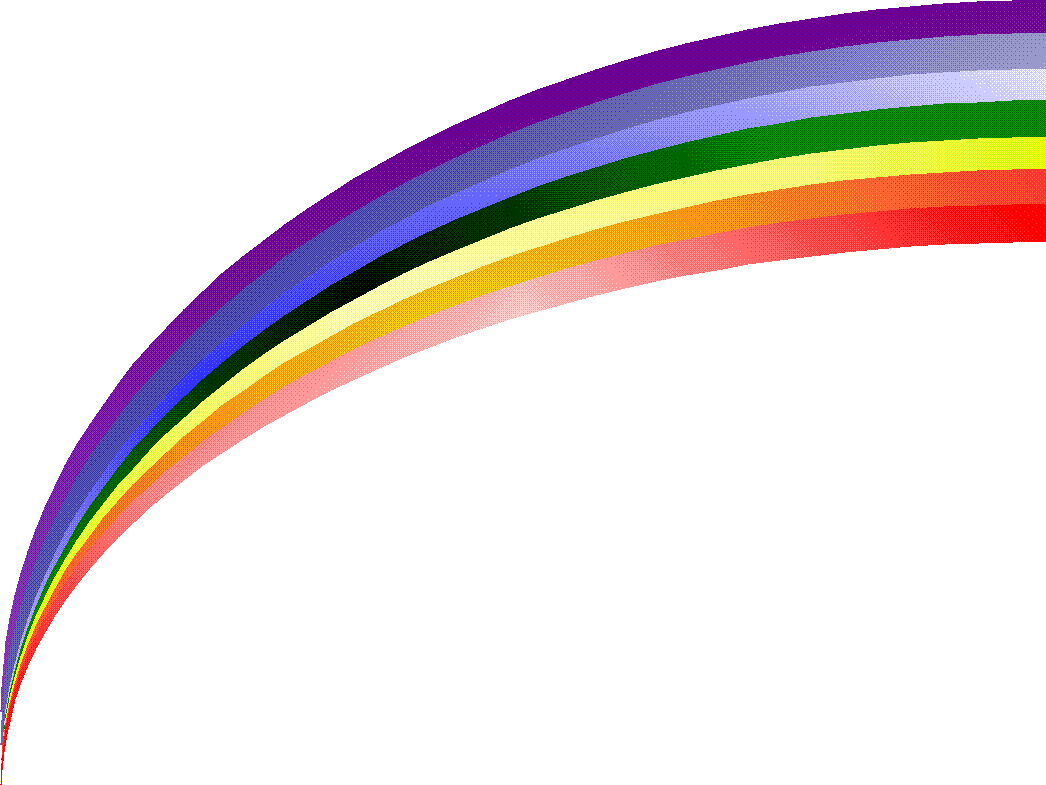 Rainbow Png Pic (green, pink, purplish red)