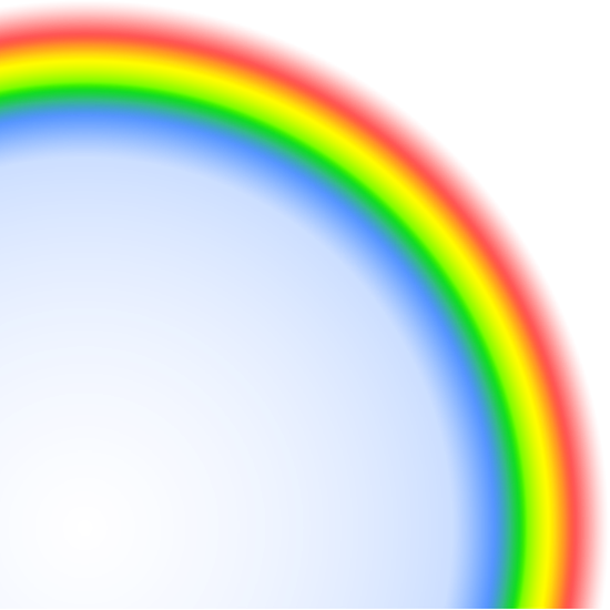 Rainbow Transparent Png (red, blue, black)