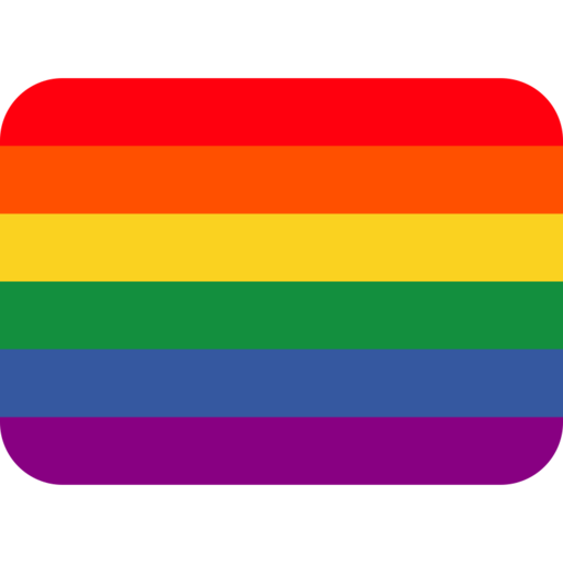 Rainbow Flag Free Png Icon (purple, black, chocolate, red, gold)