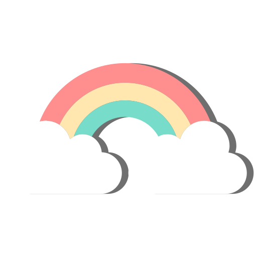 Rainbow Weather Icon Free Nobackground Png Icon Download (salmon, mint, white, black, pink)