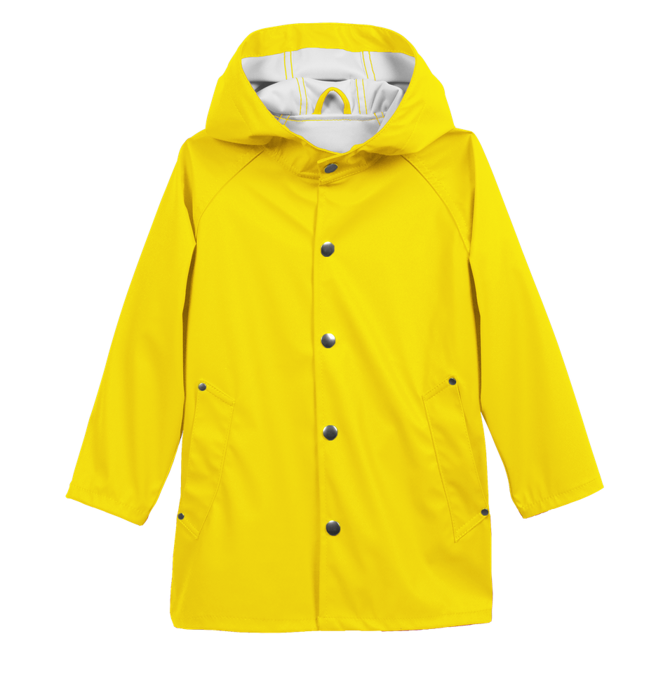 Raincoat Yellow Png Cutout (gold, black)