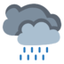 Raining Clouds Rain Cloudy Rainy Weather Icon Free Png Icon Download (teal, silver, gray, black)