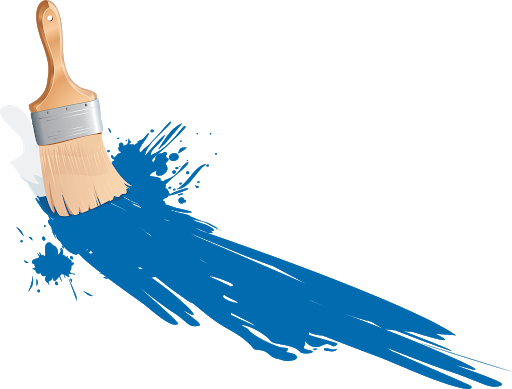 Paint Brush Png Hd (black, teal)