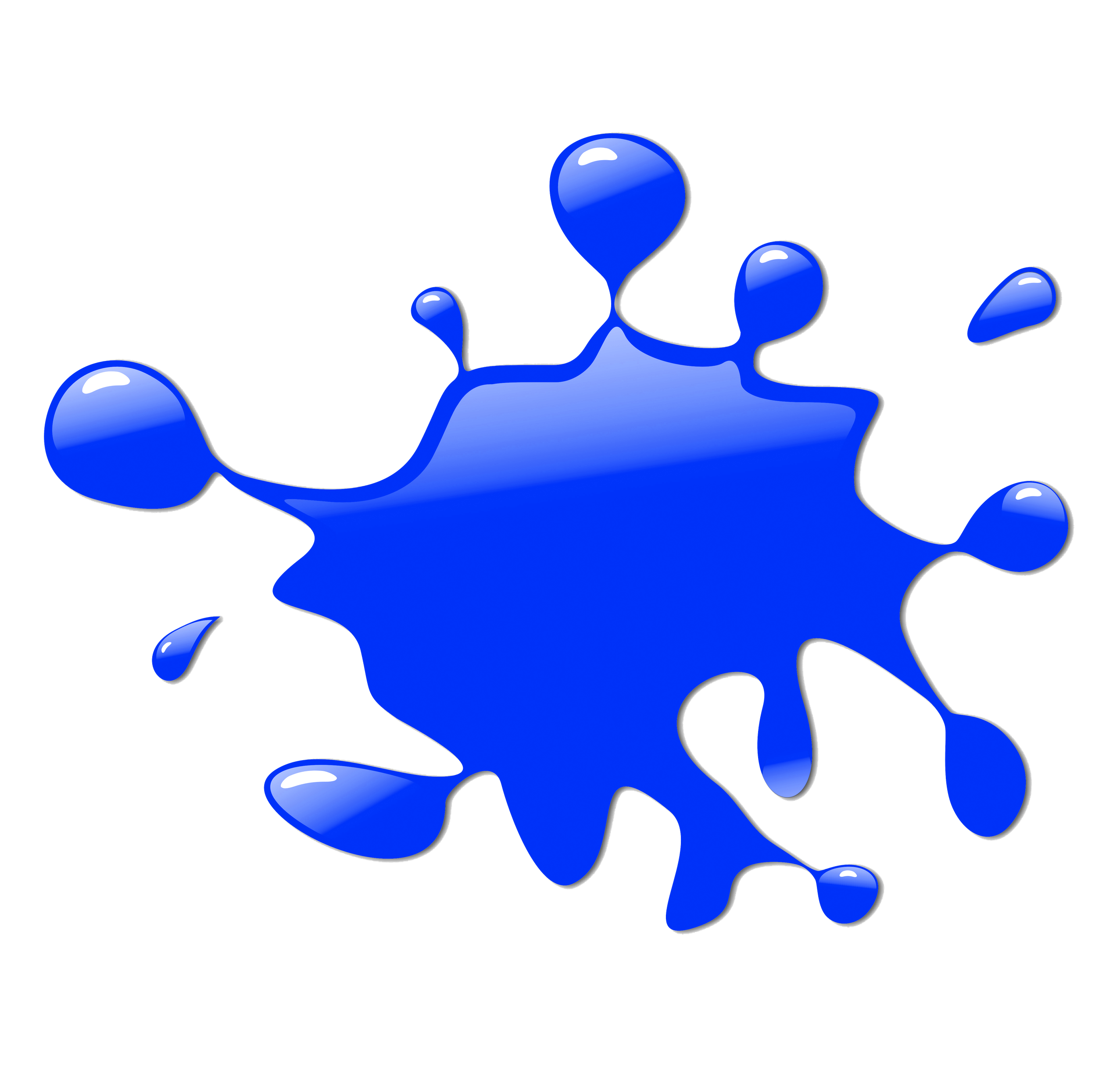 Paint Splatter Png Image File (black, blue)