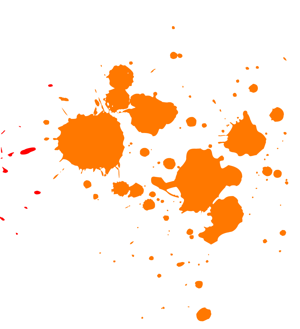 Paint Splatter Png Pic (gray, orange)