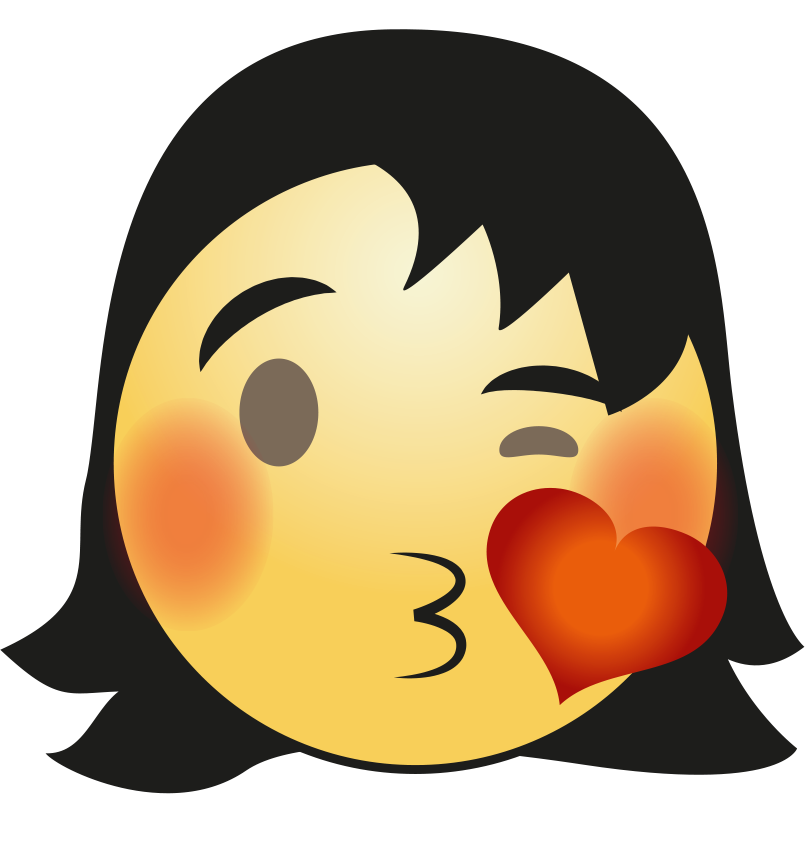 Hair Girl Emoji Png Picture (salmon, chocolate, gray, black, pink)