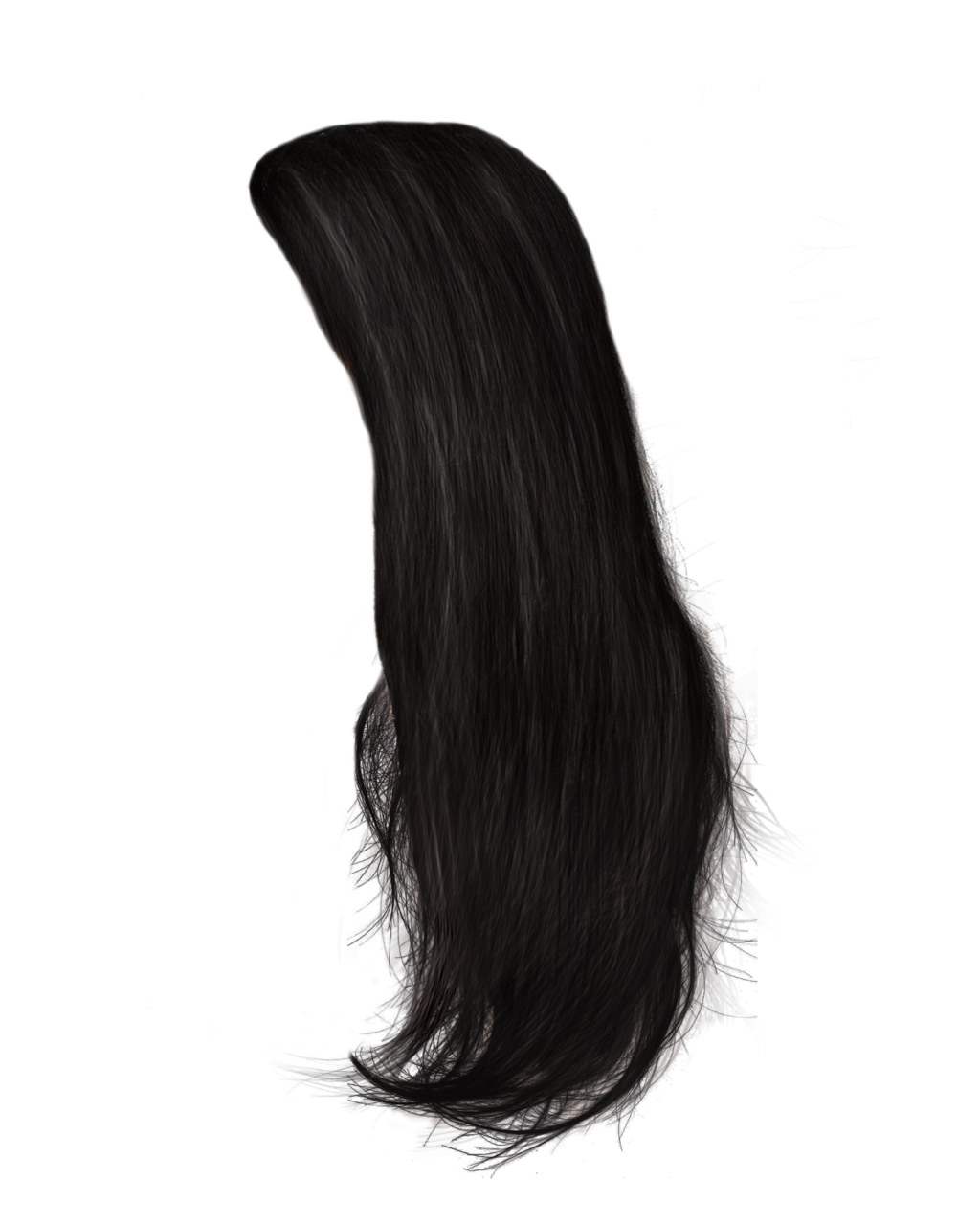 Hair Png 11 (black)