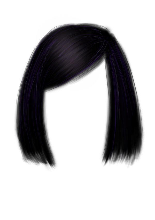 Hair Png (black, white)