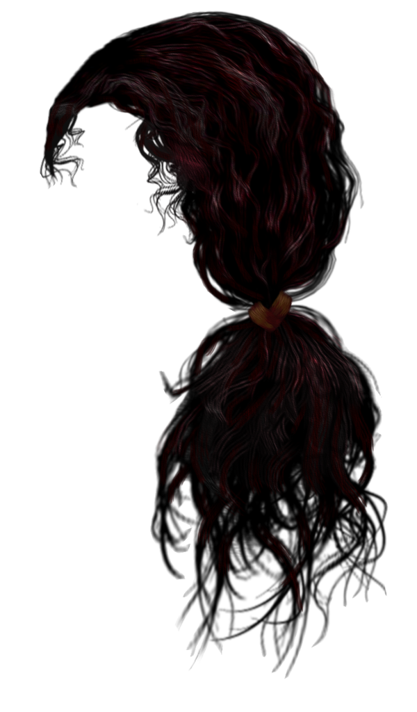 Hair Png 4 (black)