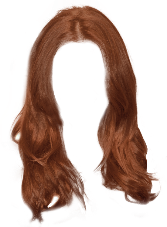 Hair Png 6 (black, maroon)