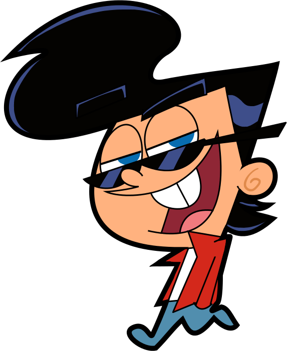 Fairly Odd Parents Png Clipart (black, salmon, white)