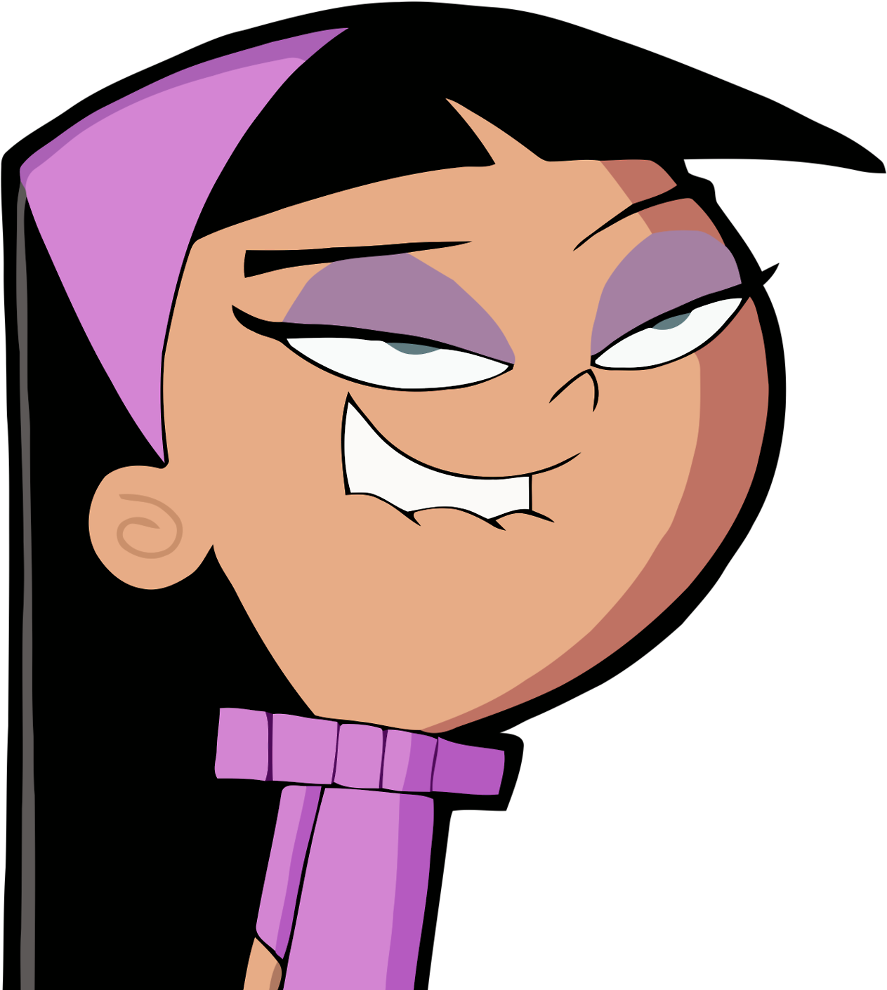 Fairly Odd Parents Png Isolated File (plum, salmon, white, gray, black)