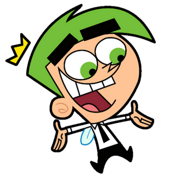 Fairly Odd Parents Png Photo (olive, white, gray, black, pink)