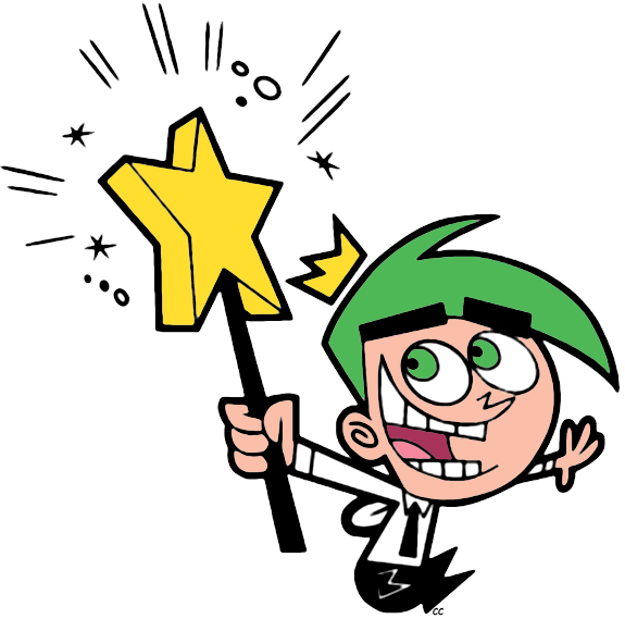 Fairly Odd Parents Png Pic (white, gray, black, gold, pink)